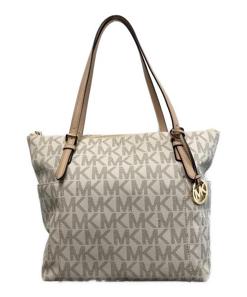 MICHAEL KORS（マイケル・コース）MICHAEL KORS (マイケルコース) トートバッグ ベージュの古着・服飾アイテム