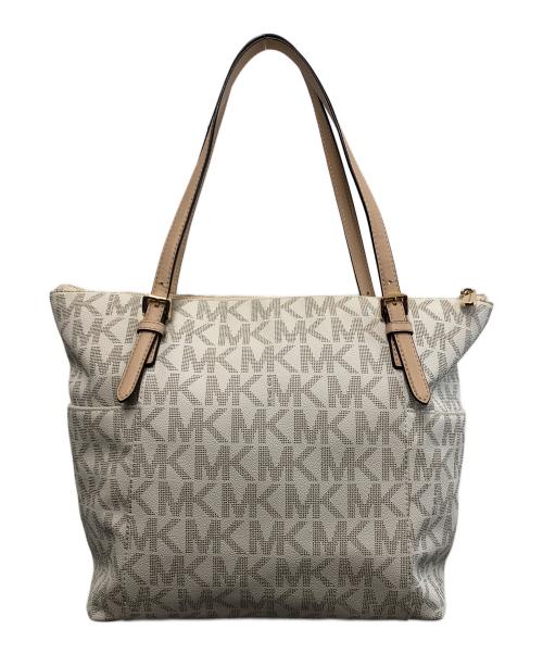 MICHAEL KORS（マイケル・コース）MICHAEL KORS (マイケルコース) トートバッグ ベージュの古着・服飾アイテム