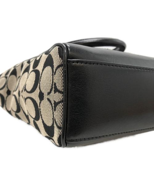 COACH（コーチ）COACH (コーチ) COACH （コーチ） シグネチャー 2WAYバッグ ベージュ×ブラックの古着・服飾アイテム