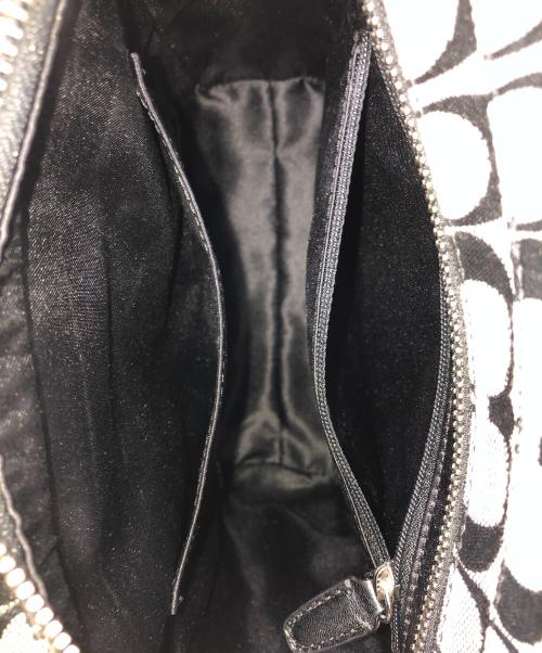 COACH（コーチ）COACH (コーチ) COACH （コーチ） シグネチャー 2WAYバッグ ベージュ×ブラックの古着・服飾アイテム