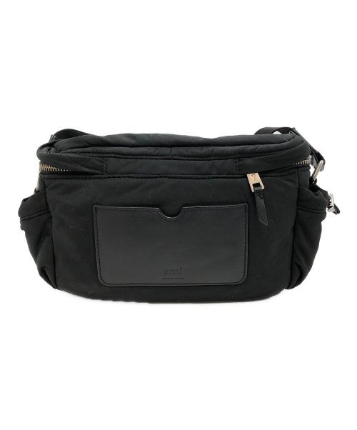 AMI PARIS（アミ パリス）AMI PARIS (アミ パリ) メッセンジャーバッグ ブラックの古着・服飾アイテム