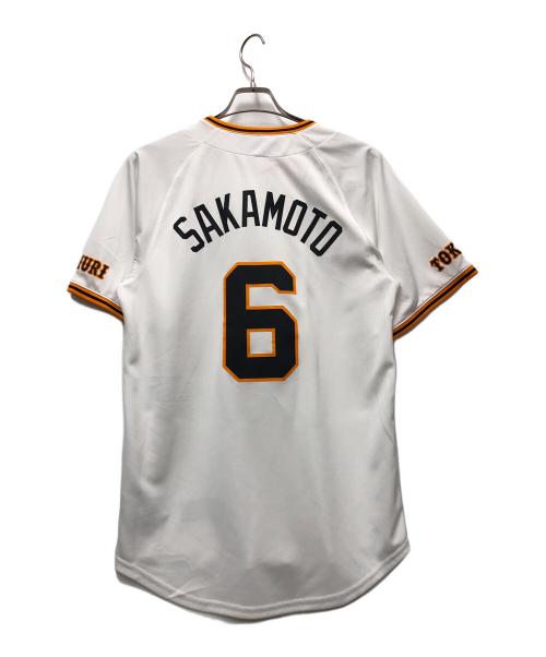 NIKE（ナイキ）NIKE (ナイキ) 読売ジャイアンツ ユニフォーム ホワイト×オレンジ サイズ:不明の古着・服飾アイテム