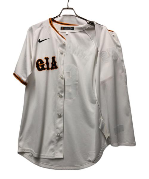 NIKE（ナイキ）NIKE (ナイキ) 読売ジャイアンツ ユニフォーム ホワイト×オレンジ サイズ:不明の古着・服飾アイテム