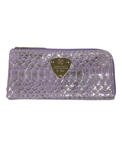 ATAO（アタオ）ATAO (アタオ) パイソンリュクス　長財布 ラベンダーの古着・服飾アイテム