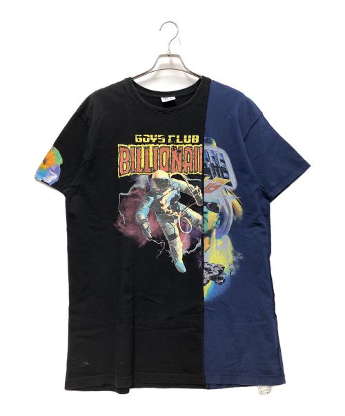 BILLIONAIRE BOYS CLUB（ビリオネアボーイズクラブ）BILLIONAIRE BOYS CLUB (ビリオネアボーイズクラブ) 半袖カットソー ブラック×ブルー サイズ:XLの古着・服飾アイテム