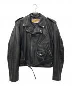 Schottショット）の古着「レザージャケット」｜ブラック
