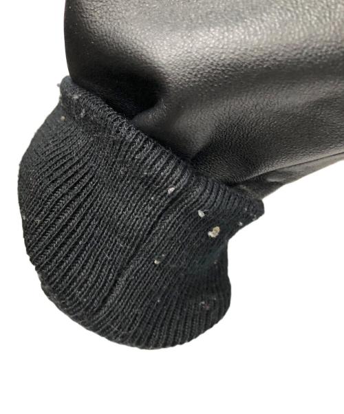 AVIREX（アヴィレックス）AVIREX (アヴィレックス) レザージャケット ベージュ×ブラック サイズ:Lの古着・服飾アイテム