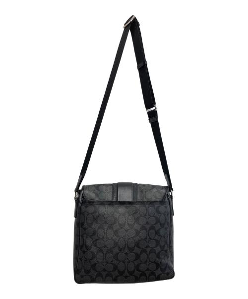 COACH（コーチ）COACH (コーチ) シグネチャー　ヘリテージ　ショルダーバッグ ブラック×グレーの古着・服飾アイテム