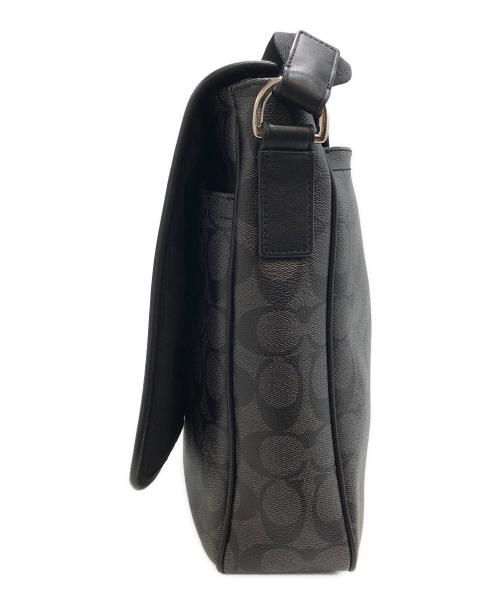 COACH（コーチ）COACH (コーチ) シグネチャー　ヘリテージ　ショルダーバッグ ブラック×グレーの古着・服飾アイテム