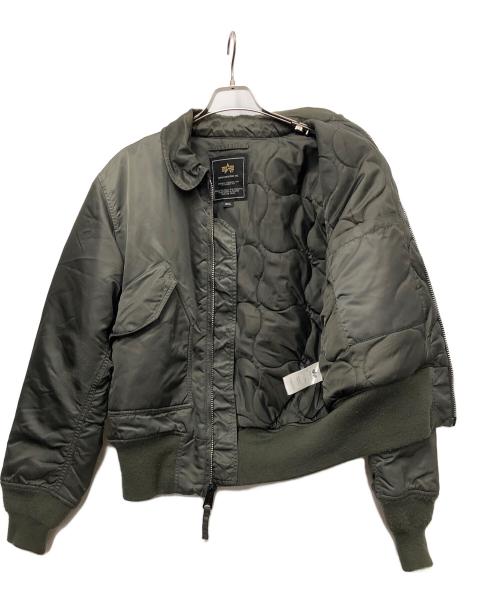 ALPHA INDUSTRIES（アルファインダストリーズ）ALPHA INDUSTRIES (アルファインダストリーズ) フライトジャケット オリーブ サイズ:Sの古着・服飾アイテム