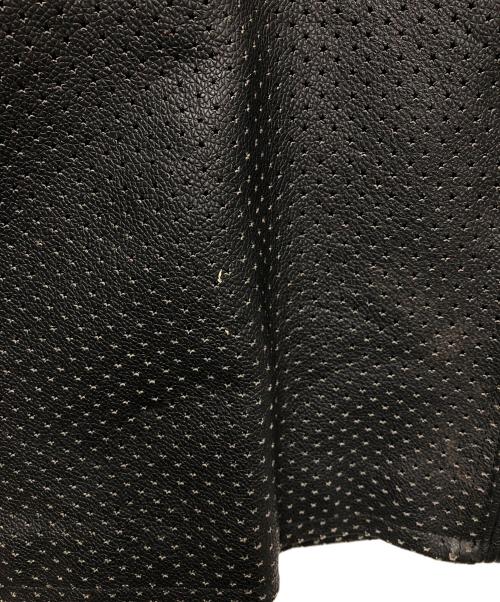 YELLO CORN（イエローコーン）YELLO CORN (イエローコーン) レザージャケット ブラック×イエロー サイズ:XLの古着・服飾アイテム