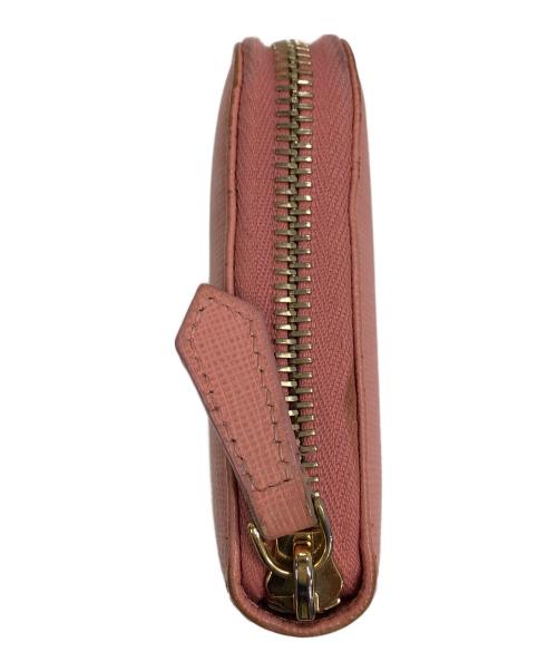 FENDI（フェンディ）FENDI (フェンディ) ラウンドファスナー長財布 ピンクの古着・服飾アイテム