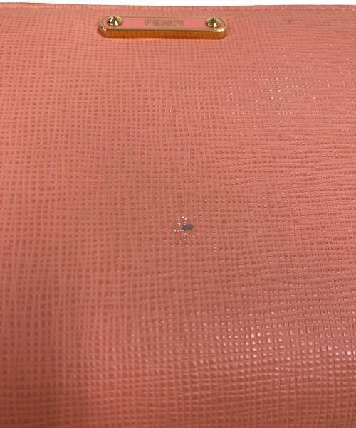 FENDI（フェンディ）FENDI (フェンディ) ラウンドファスナー長財布 ピンクの古着・服飾アイテム