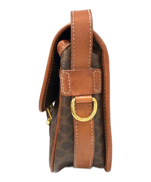 CELINE（セリーヌ）CELINE (セリーヌ) マカダム　ショルダーバッグ ブラウンの古着・服飾アイテム