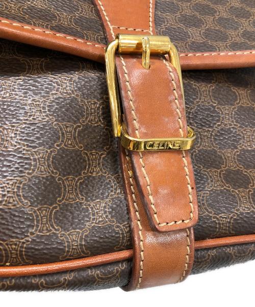 CELINE（セリーヌ）CELINE (セリーヌ) マカダム　ショルダーバッグ ブラウンの古着・服飾アイテム