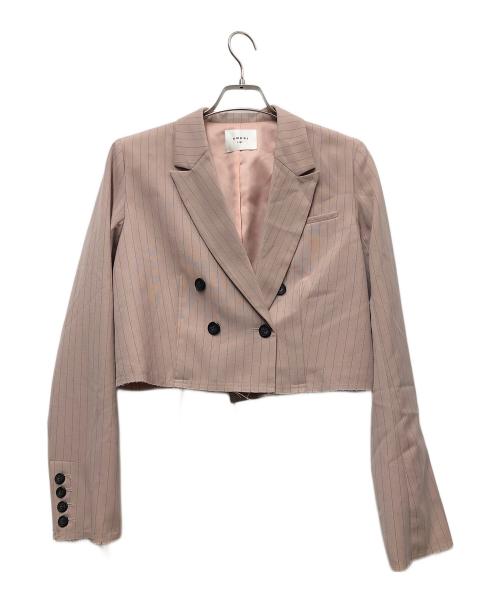 Ameri（アメリ）AMERI (アメリ) VINTAGE SHORT JACKET SET UP ピンク サイズ:Mの古着・服飾アイテム