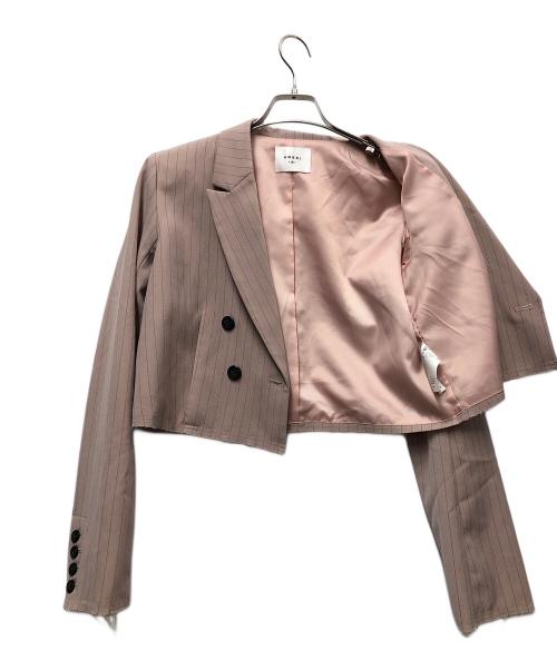 Ameri（アメリ）AMERI (アメリ) VINTAGE SHORT JACKET SET UP ピンク サイズ:Mの古着・服飾アイテム