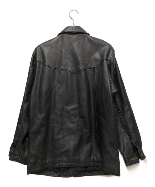 Wind Armor（ウィンドアーマー）Wind Armor (ウィンドアーマー) レザージャケット ブラック サイズ:Lの古着・服飾アイテム