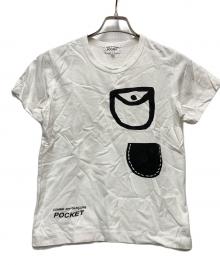 COMME des GARCONS POCKET（コムデギャルソンポケット）の古着「半袖カットソー」｜ホワイト