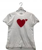 PLAY COMME des GARCONSプレイコムデギャルソン）の古着「半袖カットソー」｜ホワイト