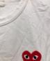 中古・古着 PLAY COMME des GARCONS (プレイコムデギャルソン) 半袖カットソー ホワイト サイズ:M：5000円