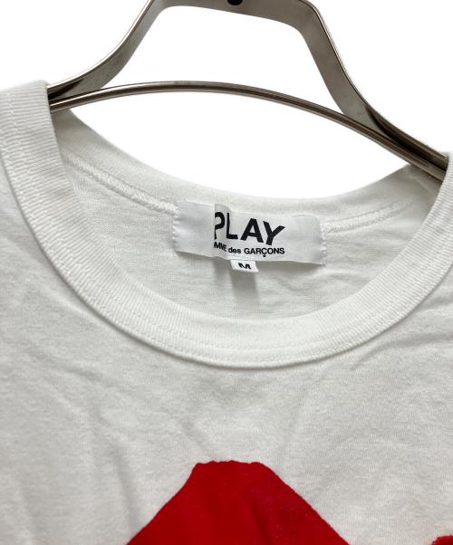 PLAY COMME des GARCONS（プレイコムデギャルソン）PLAY COMME des GARCONS (プレイコムデギャルソン) 半袖カットソー ホワイト サイズ:Mの古着・服飾アイテム