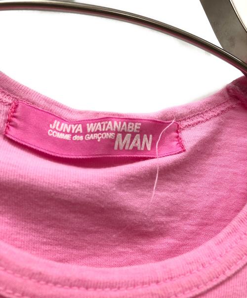 JUNYA WATANABE MAN（ジュンヤワタナベマン）JUNYA WATANABE MAN (ジュンヤワタナベマン) COMME des GARCONS (コムデギャルソン) 半袖カットソー ピンク サイズ:不明の古着・服飾アイテム