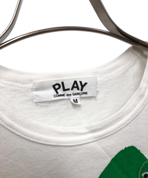 PLAY COMME des GARCONS（プレイコムデギャルソン）PLAY COMME des GARCONS (プレイコムデギャルソン) 半袖カットソー ホワイト サイズ:Mの古着・服飾アイテム