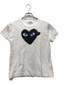 PLAY COMME des GARCONSプレイコムデギャルソン）の古着「半袖カットソー」｜ホワイト