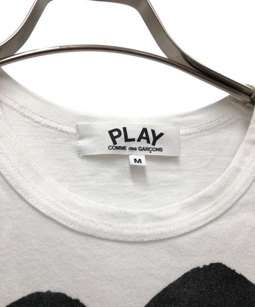 PLAY COMME des GARCONS（プレイコムデギャルソン）PLAY COMME des GARCONS (プレイコムデギャルソン) 半袖カットソー ホワイト サイズ:Mの古着・服飾アイテム