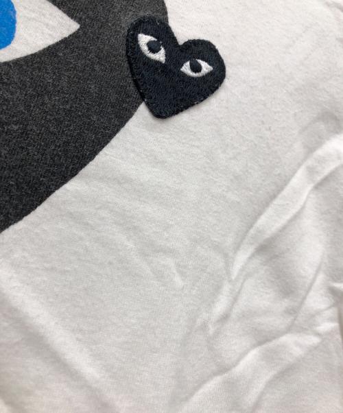 PLAY COMME des GARCONS（プレイコムデギャルソン）PLAY COMME des GARCONS (プレイコムデギャルソン) 半袖カットソー ホワイト サイズ:Mの古着・服飾アイテム