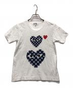 PLAY COMME des GARCONSプレイコムデギャルソン）の古着「半袖カットソー」｜ホワイト