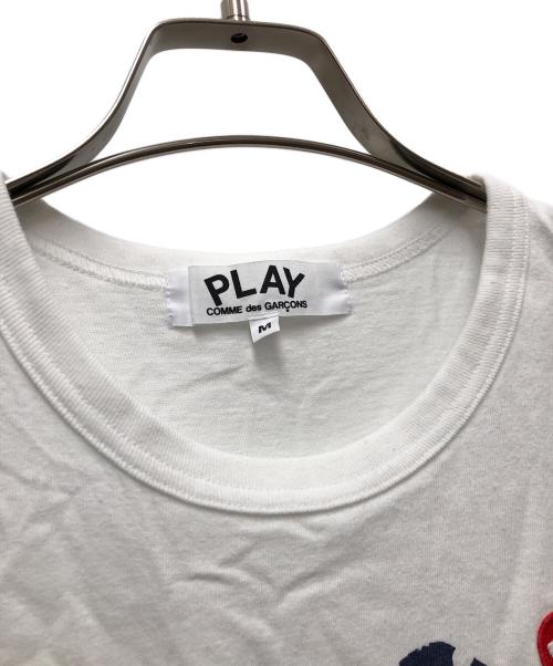 PLAY COMME des GARCONS（プレイコムデギャルソン）PLAY COMME des GARCONS (プレイコムデギャルソン) 半袖カットソー ホワイト サイズ:Mの古着・服飾アイテム
