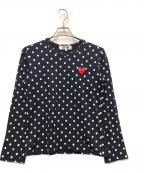 PLAY COMME des GARCONSプレイコムデギャルソン）の古着「長袖カットソー」｜ネイビー