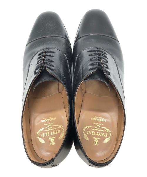 SCOTCH GRAIN（スコッチグレイン）SCOTCH GRAIN (スコッチグレイン) ストレートチップシューズ ブラック サイズ:27の古着・服飾アイテム