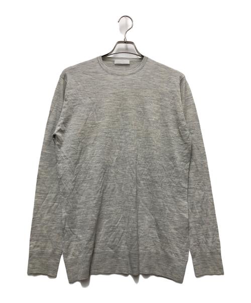 PRADA（プラダ）PRADA (プラダ) 薄手ニット ライトグレー サイズ:50の古着・服飾アイテム