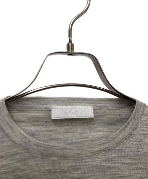 PRADA（プラダ）PRADA (プラダ) 薄手ニット ライトグレー サイズ:50の古着・服飾アイテム