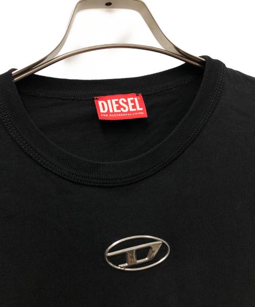 DIESEL（ディーゼル）DIESEL (ディーゼル) 半袖カットソー ブラック サイズ:Lの古着・服飾アイテム