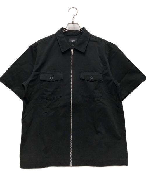 HUF（ハフ）HUF (ハフ) 半袖シャツ ブラック サイズ:Lの古着・服飾アイテム