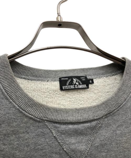 Hysteric Glamour（ヒステリックグラマー）Hysteric Glamour (ヒステリックグラマー) スウェット ライトグレー サイズ:Sの古着・服飾アイテム