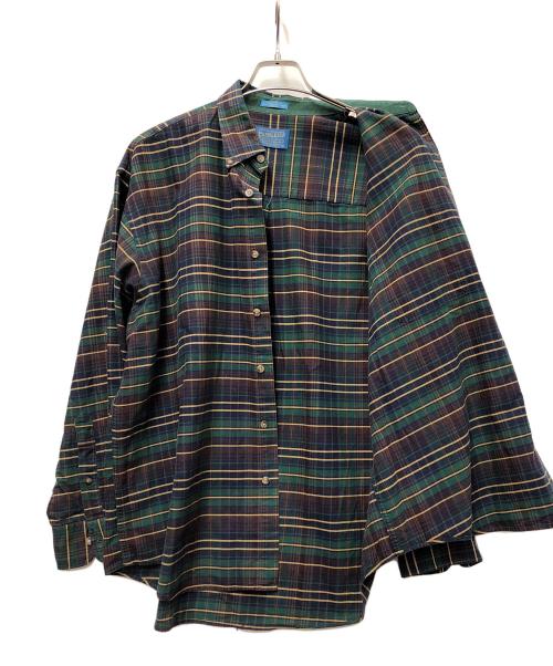 PENDLETON（ペンドルトン）PENDLETON (ペンドルトン) 長袖シャツ グリーン×レッド サイズ:Lの古着・服飾アイテム