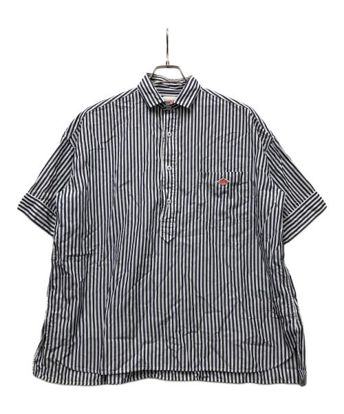 DANTON（ダントン）DANTON (ダントン) 半袖シャツ ブルー×ホワイト サイズ:Sの古着・服飾アイテム