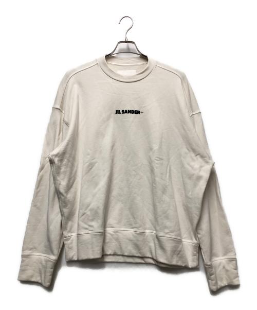 JIL SANDER+（ジルサンダープラス）JIL SANDER+ (ジルサンダープラス) プリントスウェット ホワイト サイズ:Mの古着・服飾アイテム