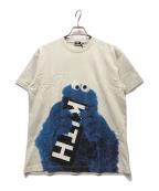 KITH×SESAME STREETキス×セサミストリート）の古着「半袖カットソー」｜ベージュ×ブルー