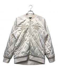 stussy（ステューシー）の古着「スーベニアジャケット」｜ホワイト