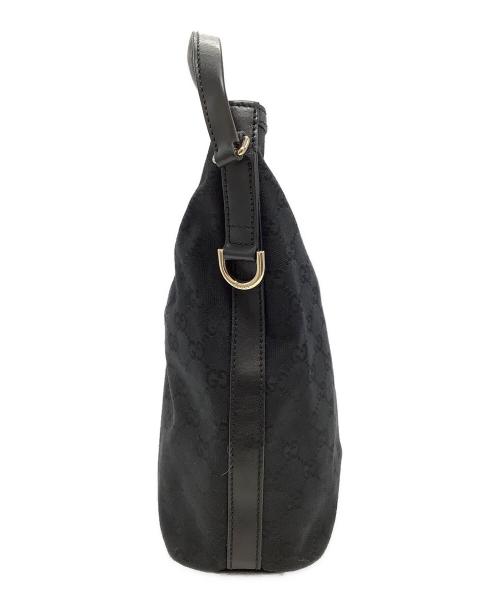 GUCCI（グッチ）GUCCI (グッチ) GGキャンバスワンショルダーバッグ　インターロッキングGG ブラックの古着・服飾アイテム