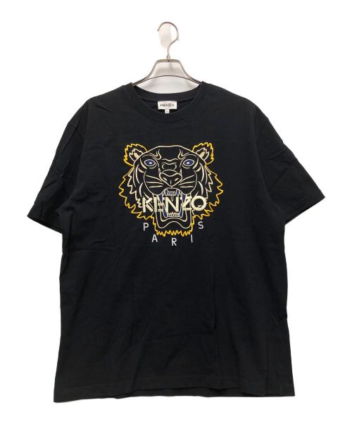 KENZO（ケンゾー）KENZO (ケンゾー) タイガー刺繍半袖カットソー ブラック サイズ:XLの古着・服飾アイテム