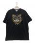 KENZO（ケンゾー）の古着「タイガー刺繍半袖カットソー」｜ブラック