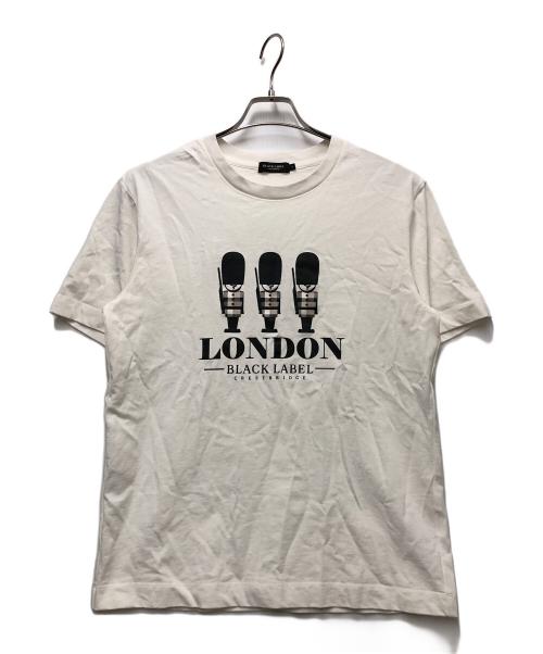 BLACK LABEL CRESTBRIDGE（ブラックレーベル クレストブリッジ）BLACK LABEL CRESTBRIDGE (ブラックレーベル クレストブリッジ) 半袖カットソー ホワイト サイズ:Mの古着・服飾アイテム