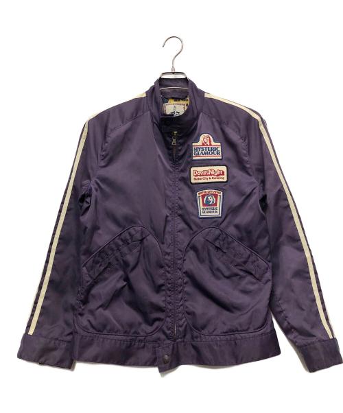 Hysteric Glamour（ヒステリックグラマー）Hysteric Glamour (ヒステリックグラマー) ナイロンジャケット パープル サイズ:Mの古着・服飾アイテム